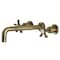 Kingston Brass KS8023NX Two-Handle Wall Mount Tub Faucet, Antique Brass KS8023NX - alternate 1